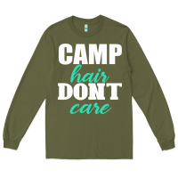 Army Green Camp Hair Don't Care Black Long Sleeve Tee - Bettercallsaul