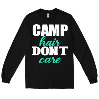 Black Camp Hair Don't Care Black Long Sleeve Tee - Bettercallsaul