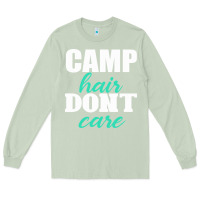 Matcha Camp Hair Don't Care Black Long Sleeve Tee - Bettercallsaul