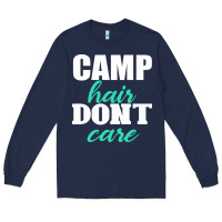 Navy Camp Hair Don't Care Black Long Sleeve Tee - Bettercallsaul