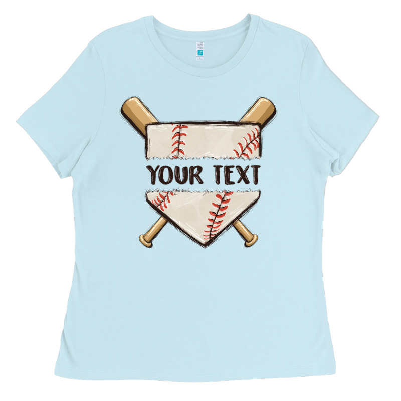 Preview Custom Baseball Ladies Tee by MaliasSmallBusiness | Teevron