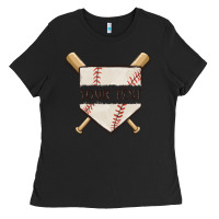 Black preview custom baseball Ladies Tee - MaliasSmallBusiness