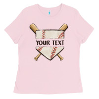 Bubblegum Pink preview custom baseball Ladies Tee - MaliasSmallBusiness