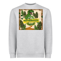 Heather Grey motherhood is a walk in the park Heavyweight Sweatshirt - TumblerDesignByShophia