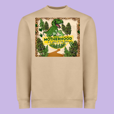 Motherhood Is A Walk In The Park Heavyweight Sweatshirt Designed By Tumblerdesignbyshophia