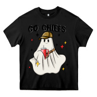 Black go chiefs boujee sports ghost stanley Heavy Core Tee - MaliasSmallBusiness