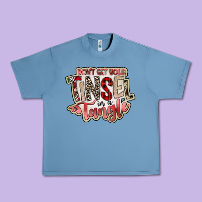 Dont Get Your Tinsel In A Tangle Urban Heavy Tee Designed By Sublimationcraftshop
