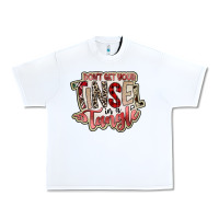 White dont get your tinsel in a tangle Urban Heavy Tee - SublimationCraftShop
