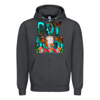 Smoke Boy Mom Flowers Cow Zipper Hoodie - CowCowDesign
