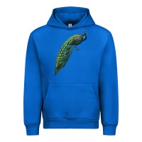 Cobalt Peacock Urban Hoodie - LillyAllenDesigns