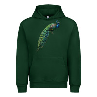 Foreset Green Peacock Urban Hoodie - LillyAllenDesigns