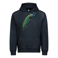 Navy Peacock Urban Hoodie - LillyAllenDesigns