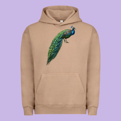 Peacock Urban Hoodie Designed By Lillyallendesigns