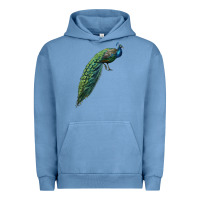 Pigment Pebble Blue Peacock Urban Hoodie - LillyAllenDesigns