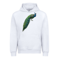 White Peacock Urban Hoodie - LillyAllenDesigns