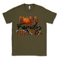 Army Green Fall Family Football Classic Tee - LillyAllenDesigns