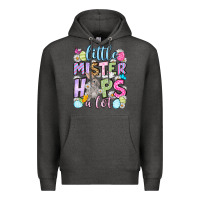 Charcoal Heather Easter Day Little mister hops a lot Premium Hoodie - OliviaCreatesArt