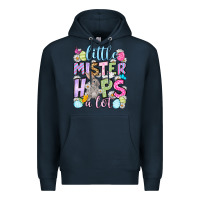 Navy Easter Day Little mister hops a lot Premium Hoodie - OliviaCreatesArt