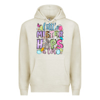 Oatmeal Heather Easter Day Little mister hops a lot Premium Hoodie - OliviaCreatesArt