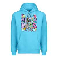 Ocean Blue Easter Day Little mister hops a lot Premium Hoodie - OliviaCreatesArt
