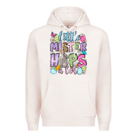 Pale Pink Easter Day Little mister hops a lot Premium Hoodie - OliviaCreatesArt