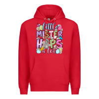 Red Easter Day Little mister hops a lot Premium Hoodie - OliviaCreatesArt