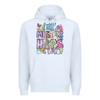 White Easter Day Little mister hops a lot Premium Hoodie - OliviaCreatesArt