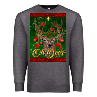 Charcoal Heather oh deer car air freshener Premium Sweatshirt - BundleAndBundleShop