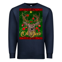 Navy oh deer car air freshener Premium Sweatshirt - BundleAndBundleShop