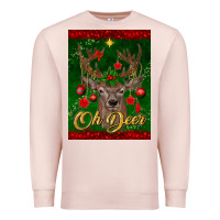 Pale Pink oh deer car air freshener Premium Sweatshirt - BundleAndBundleShop
