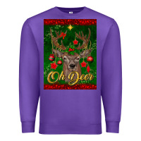 Purple oh deer car air freshener Premium Sweatshirt - BundleAndBundleShop