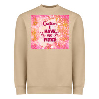 Mushroom caution i have no filter Heavyweight Sweatshirt - TumblerDesignByShophia