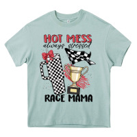 Arona hot mess always stressed race mama Heavy Core Tee - MaliasSmallBusiness