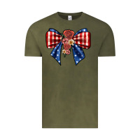 Vintage Olive bow Vintage Tee - JahusDesignShop