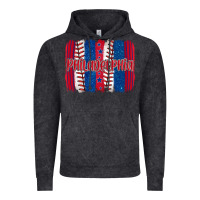 Vintage Black philadelphia baseball team spirit brushstrokes Vintage Hoodie - Artiststas
