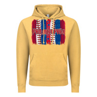 Vintage Mustard philadelphia baseball team spirit brushstrokes Vintage Hoodie - Artiststas