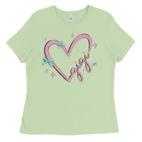 Matcha gigi with heart and ribbons Ladies Tee - MaliasSmallBusiness