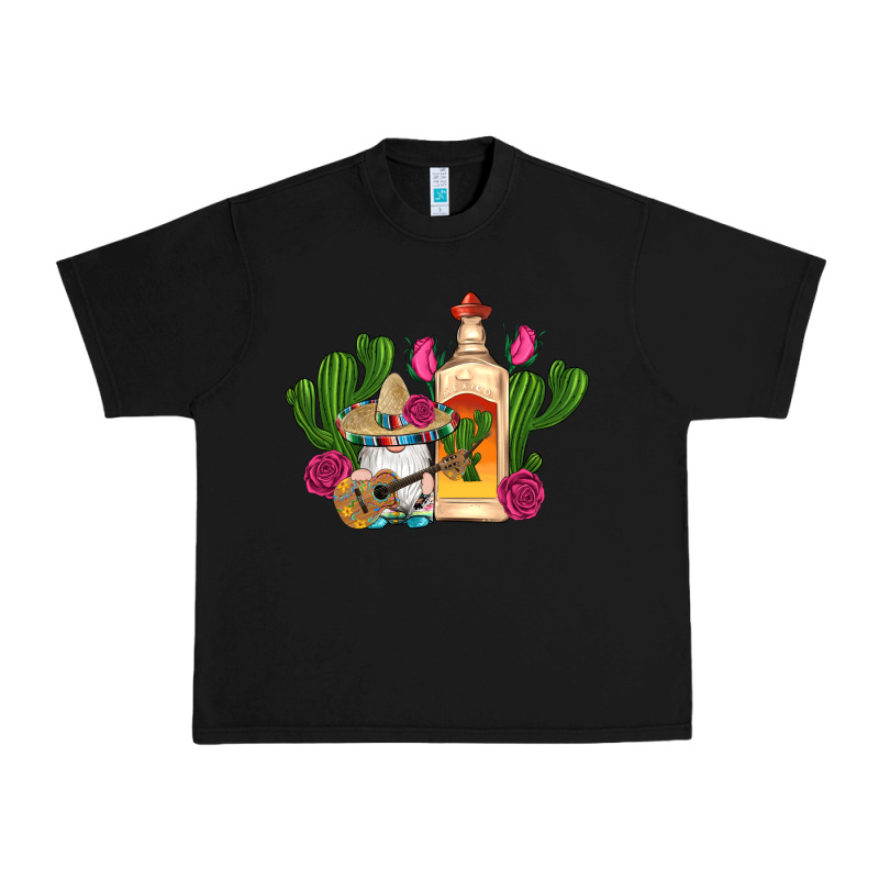 Mexican Tequila Gnomes Guitar Roses Cactus Serape Urban Heavy Tee by Artiststas | Teevron