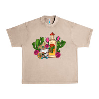 French Oak mexican tequila gnomes guitar roses cactus serape Urban Heavy Tee - Artiststas