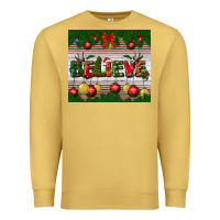 Antique Gold Christmas Believe Premium Sweatshirt - BundleAndBundleShop