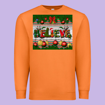 Christmas Believe Premium Sweatshirt Designed By Bundleandbundleshop