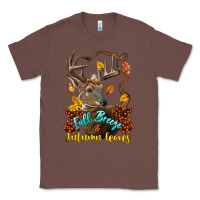 Chestnut Fall Breeze And Autumn Leaves Deer Classic Tee - LillyAllenDesigns