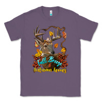 Lavender Fall Breeze And Autumn Leaves Deer Classic Tee - LillyAllenDesigns