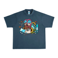 Midnight Navy western sunflower gemstone nurse Urban Heavy Tee - JahusDesignShop