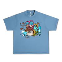Pebble Blue western sunflower gemstone nurse Urban Heavy Tee - JahusDesignShop