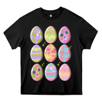 Black vintage easter eggs Heavy Core Tee - MaliasSmallBusiness