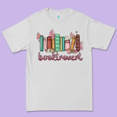 Booktrovert Premium Tee Designed By Maliassmallbusiness