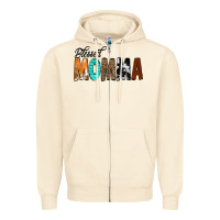 Sandshell Blessed Momma Zipper Hoodie - CowCowDesign