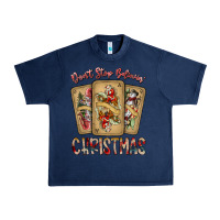 Navy dont stop believin christmas Urban Heavy Tee - SublimationCraftShop