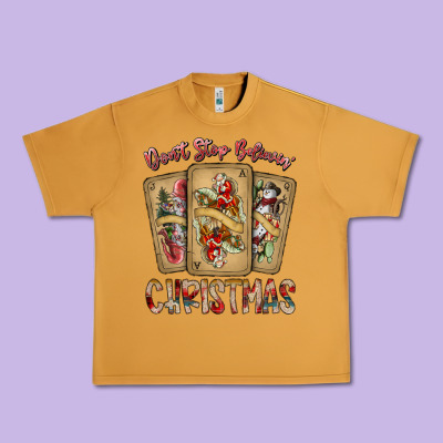 Dont Stop Believin Christmas Urban Heavy Tee Designed By Sublimationcraftshop